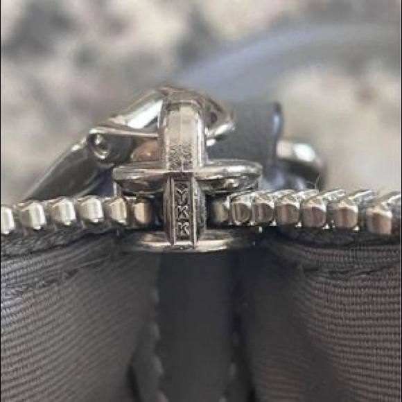 Coach Pewter Polished Pebble Leather Elise Satchel (79316) - Picture 2 of 6